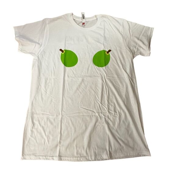 Unbranded ~ Womens White Tee ~ “Grab Life by the Ulu’s” ~ size XL ~ NWT - Picture 1 of 7